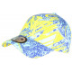 Casquette NY Jaune et Bleue Style Ethnique Baseball Waxa CASQUETTES Hip Hop Honour