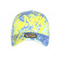 Casquette NY Jaune et Bleue Style Ethnique Baseball Waxa CASQUETTES Hip Hop Honour