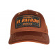 Casquette El Patron Marron et Orange Strass Colombia Baseball CASQUETTES SKR