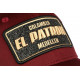 Casquette El Patron Rouge Bordeaux et Doree Strass Baseball CASQUETTES SKR