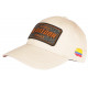 Casquette El Patron Beige et Marron Strass Colombia Baseball CASQUETTES SKR