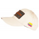 Casquette El Patron Beige et Marron Strass Colombia Baseball CASQUETTES SKR