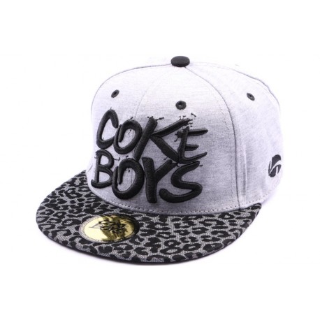 Snapback Coke Boys Grise avec visière Lurex ANCIENNES COLLECTIONS divers