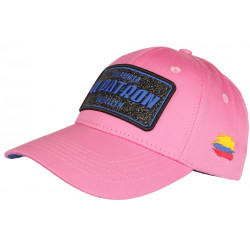 Casquette El Patron Rose et Bleue Strass Colombia Baseball CASQUETTES SKR