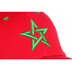 Casquette Maroc Rouge et Verte Drapeau Marocain Baseball CASQUETTES Nyls Création