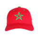 Casquette Maroc Rouge et Verte Drapeau Marocain Baseball CASQUETTES Nyls Création
