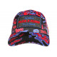 Casquette Plata o Plomo Rouge et Bleue Glitter Colombia Baseball CASQUETTES SKR