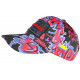 Casquette Plata o Plomo Rouge et Bleue Glitter Colombia Baseball CASQUETTES SKR