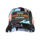 Casquette Plata o Plomo Orange et Bleue Glitter Colombia Baseball CASQUETTES SKR