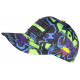 Casquette Plata o Plomo Vert Fluo et Bleue Glitter Colombia Baseball CASQUETTES SKR