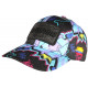 Casquette El Patron Bleue et Violette Streetwear Glitter Colombia CASQUETTES SKR