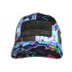 Casquette El Patron Bleue et Violette Streetwear Glitter Colombia CASQUETTES SKR