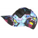 Casquette El Patron Bleue et Violette Streetwear Glitter Colombia CASQUETTES SKR