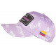 Casquette Plata o Plomo Violette et Blanche Strass Streetwear Colombia Baseball CASQUETTES SKR