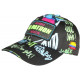 Casquette El Patron Jaune Fluo et Noire Streetwear Glitter Colombia CASQUETTES SKR