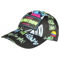 Casquette El Patron Jaune Fluo et Noire Streetwear Glitter Colombia CASQUETTES SKR