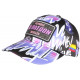 Casquette El Patron Violette et Noire Streetwear Glitter Colombia CASQUETTES SKR