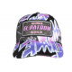 Casquette El Patron Violette et Noire Streetwear Glitter Colombia CASQUETTES SKR