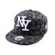 Casquette Snapback NY noire avec imprimé ANCIENNES COLLECTIONS divers