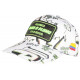 Casquette Plata o Plomo Blanche et Vert Fluo Glitter Colombia Baseball CASQUETTES SKR