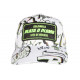 Casquette Plata o Plomo Blanche et Vert Fluo Glitter Colombia Baseball CASQUETTES SKR