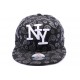 Casquette Snapback NY noire avec imprimé ANCIENNES COLLECTIONS divers