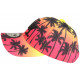 Casquette Enfant Orange et Rouge Print Palmiers Fashion Baseball NY Sunset 7 a 12 ans Casquette Enfant Hip Hop Honour