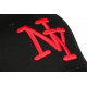 Casquette NY Rouge et Noire Tendance Visiere Baseball Stazky CASQUETTES Hip Hop Honour