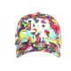 Casquette NY Jaune Fluo et Rouge Fashion NY Baseball PsyCircus CASQUETTES Hip Hop Honour