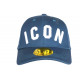 Casquette ICON Bleue et Blanche Tendance Baseball Fyck CASQUETTES Hip Hop Honour