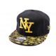 Casquette Snapback NY Noire et jaune ANCIENNES COLLECTIONS divers