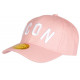 Casquette ICON Rose et Blanche Tendance Baseball Fyck CASQUETTES Hip Hop Honour