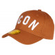 Casquette ICON Marron et Blanche Classe Coton Baseball Fyck CASQUETTES Hip Hop Honour