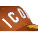 Casquette ICON Marron et Blanche Classe Coton Baseball Fyck CASQUETTES Hip Hop Honour