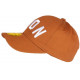 Casquette ICON Marron et Blanche Classe Coton Baseball Fyck CASQUETTES Hip Hop Honour