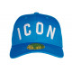 Casquette ICON Bleu Ciel et Blanche Look Streetwear Baseball Fyck CASQUETTES Hip Hop Honour