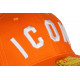 Casquette ICON Orange et Blanche Classe Coton Baseball Fyck CASQUETTES Hip Hop Honour