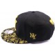 Casquette Snapback NY Noire et jaune ANCIENNES COLLECTIONS divers