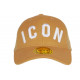 Casquette Filet ICON Marron et Blanche Classe Wyck CASQUETTES Hip Hop Honour