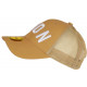 Casquette Filet ICON Marron et Blanche Classe Wyck CASQUETTES Hip Hop Honour