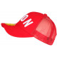 Casquette Filet ICON Rouge et Blanche Classe Wyck CASQUETTES Hip Hop Honour