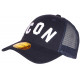 Casquette Filet ICON Bleu Marine et Blanche Classe Wyck CASQUETTES Hip Hop Honour