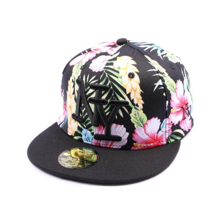 Casquette Snapback NY version florale avec visiere noire ANCIENNES COLLECTIONS divers