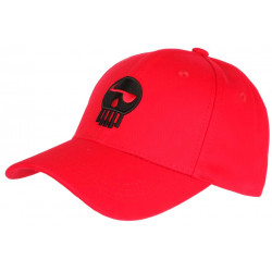 Casquette Piraterie Music Rouge et Noire Skull Streetwear Baseball CASQUETTES Piraterie Music