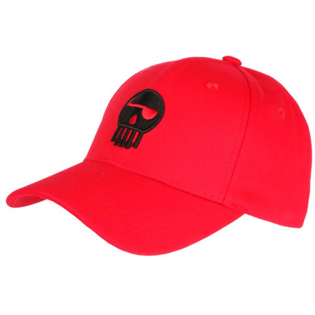 Casquette Piraterie Booba Rouge et Noire Skull Streetwear Baseball CASQUETTES Piraterie Music