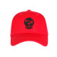 Casquette Piraterie Booba Rouge et Noire Skull Streetwear Baseball CASQUETTES Piraterie Music