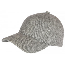 Casquette Baseball Laine Gris Clair Feutre Mode et Tendance Neyva CASQUETTES Nyls Création