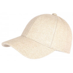 Casquette Baseball Laine Beige Feutre Mode Classe Neyva CASQUETTES Nyls Création