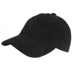 Casquette velours noir cotele classe et tendance Sneyson CASQUETTES Nyls Création