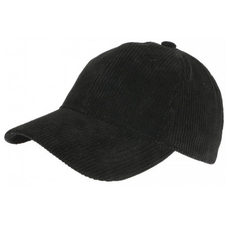 Casquette velours noir cotele classe et tendance Sneyson CASQUETTES Nyls Création